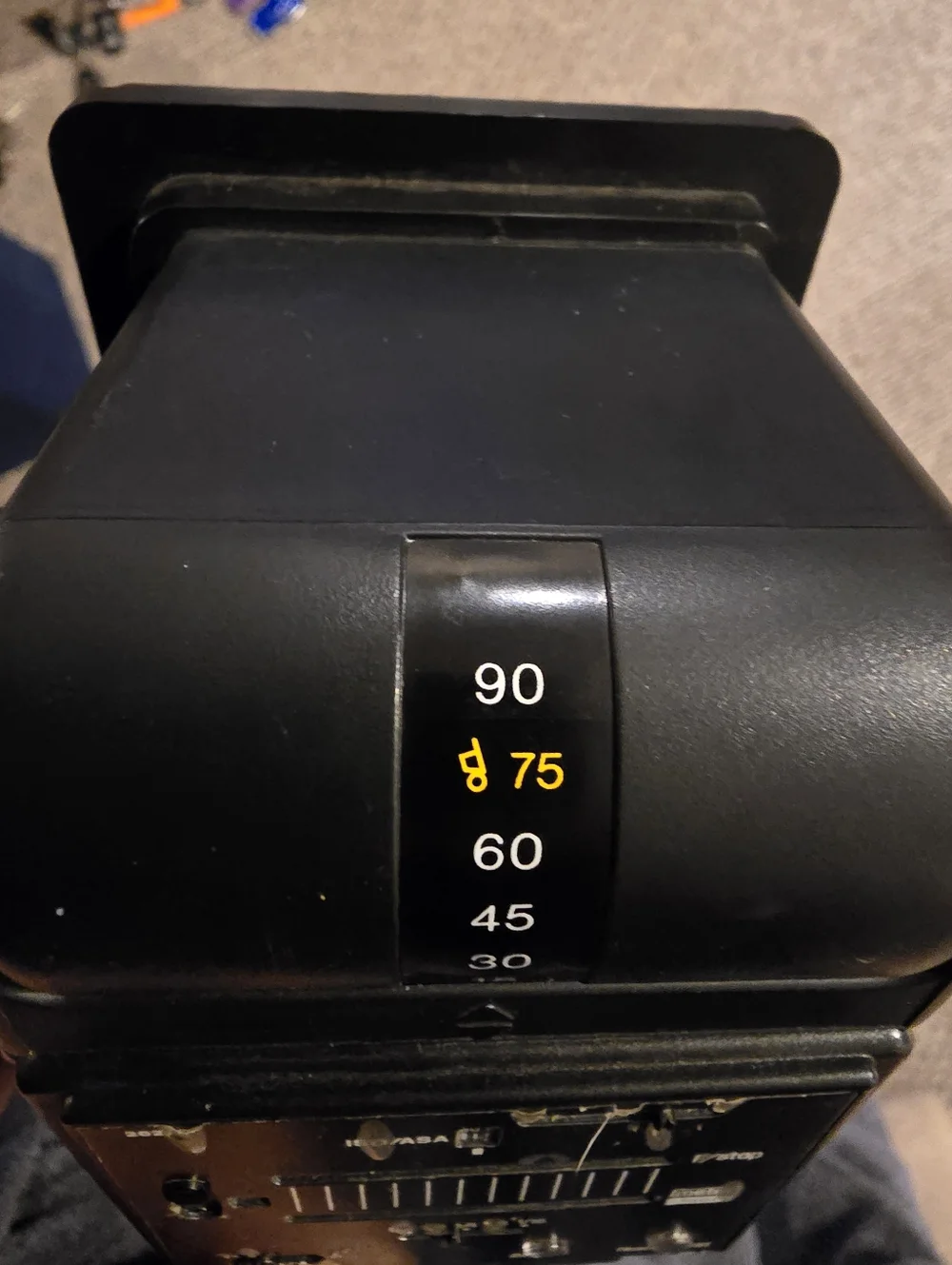 Vintage 1980s Auto 383 Super Black Camera Flash